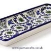 Blue Floral Two-Section Dish