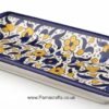Yellow Floral Rectangular Tray
