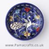 Peacock Blue Ceramic Plate