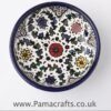 Black Floral Ceramic Plate