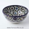 Black & Blue Floral Bowl